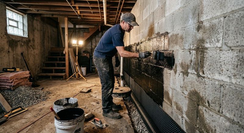 Wet Basement Repair in Fredericksburg, VA