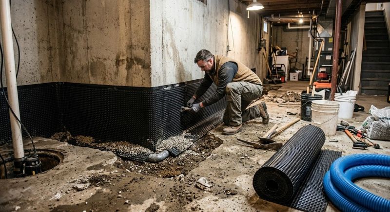 Wet Basement Solutions in Fredericksburg, VA