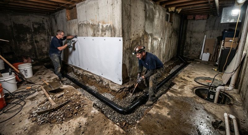 Wet Basement Solutions in Fredericksburg, VA
